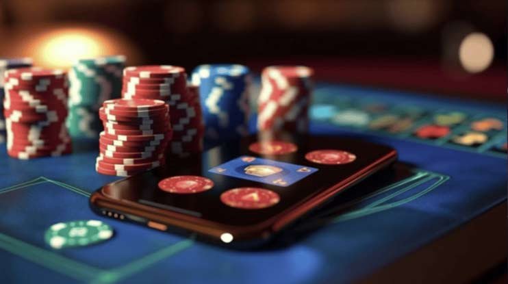 7777slot မိုဘိုင်းဖုန်းဖြင့် Sports Betting APP ကစားနေသောပုံ
